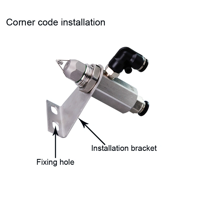 30 60 80 Degree Disinfection Ultrasonic Air Atomizing Mixing Dry Fog Mist Spray Nozzle