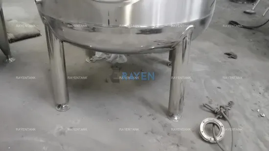 SUS304 또는 316L 스테인레스 스틸 500L 반응기 혼합 반응 탱크